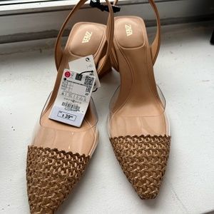Brand New Never Worn Zara Block Heel